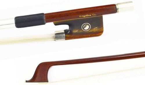Pernambuco Stick Cello Bow 4/4 Size 340C VINGOBOW Concert Level Red Ox Horn Frog Great Bounce Unbleached Real Horse Hair Warm Tone