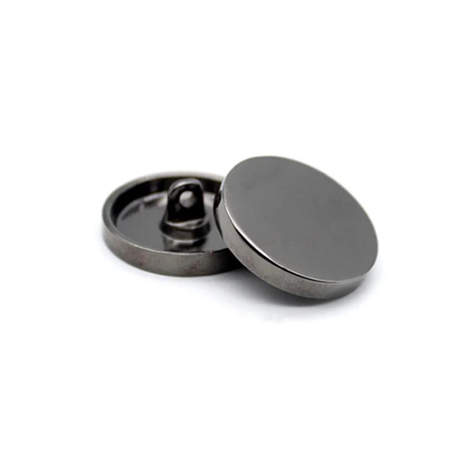 Gemelos de metal de 25 mm negros multicolor para camisas de caballero y sastrería de moda