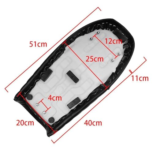 Selle de siège plate pour moto universelle coussin plat à pression durable - 5