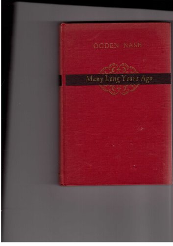 Many Long Years Ago B001YVH70A Book Cover