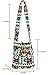 Tribe Azure Large Quilted Hobo Shoulder Bag Crossbody Sling Beach Travel (Blue Black)