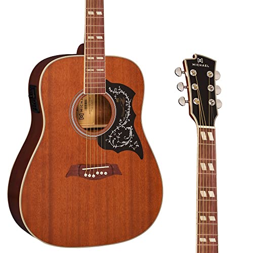 VIOLÃO ELÉTRICO MICHAEL GALAXY FOLK COM CUTAWAY VM925DT MH