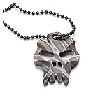 Longitud total: 42mm SSDMJ Aleación de Titanio Pequeño Cráneo Colgante Llavero Colgante Gadget Multifuncional Tc4 Collar Colgante Burn Titanium Pattern (Color : Skull)