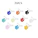 20PCS Nose Clip Swimming, Assorted Color Nose Plug Swim Nose Protector Adult Kids Unisex