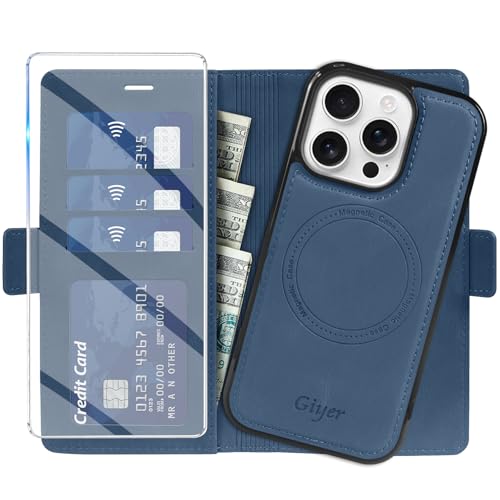 Étui iPhone 12 Pro Max Giyer bleu 2 en 1 amovible avec film protecteur