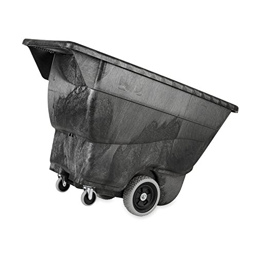 Rubbermaid Commercial Products FG9T1300BLA Polyethylene Box Cart, 450-Pound Load Capacity, Black