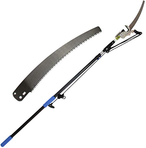 Branch Shears s, Extendable Pruning Saw,Telescopic Tree Pruner Pole/Extendable Limb Saw and Trimmer. 3.6M-7.2M Working Height Extendable Gardening Tool,5.4M/18FT