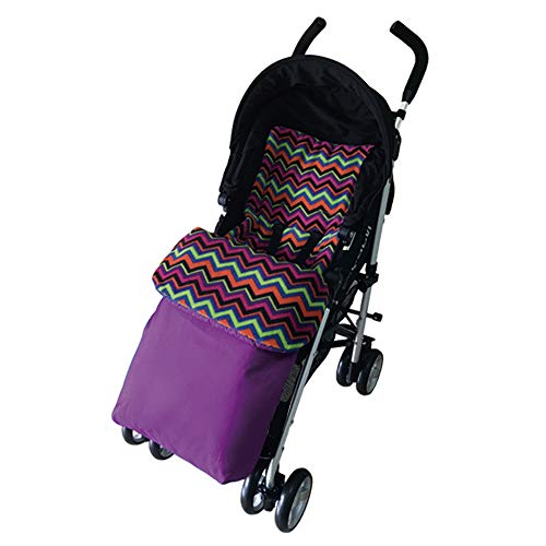 Chancelière universelle violette imperméable anti-froid pour poussette