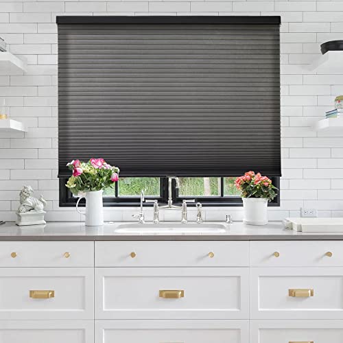 Chicology Cellular Shades , Window Blinds Cordless , Blinds For Windows , Window Shades For Home , Window Coverings , Cellular Blinds , Door Blinds , Morning Fog, 30"W X 48"H #TOP2