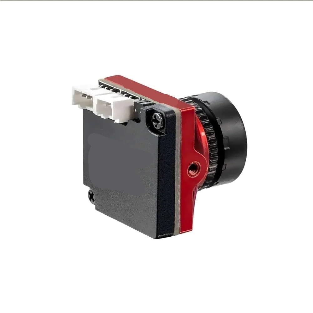 Ratel 2 V2 FPV Ratel2 Obiettivo da 2,1 mm 16:9/4:3 NTSC/PAL commutabile con lente di ricambio FPV Drone(Ratel 2 Red)