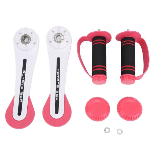 Haltères rotatifs musculation bras fitness femme lot de 2 accessoires ABS TPR
