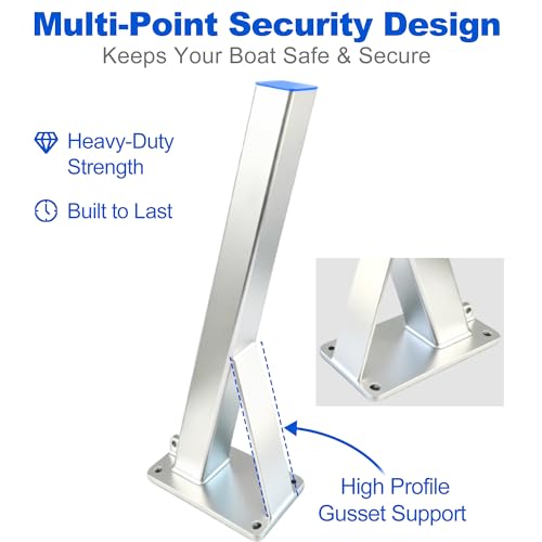 JFATXTT Boat Trailer Winch Stand with U-Bolts,4mm Hot-Dip Galvanized Steel by JFATXTT - Used condition - Image 2