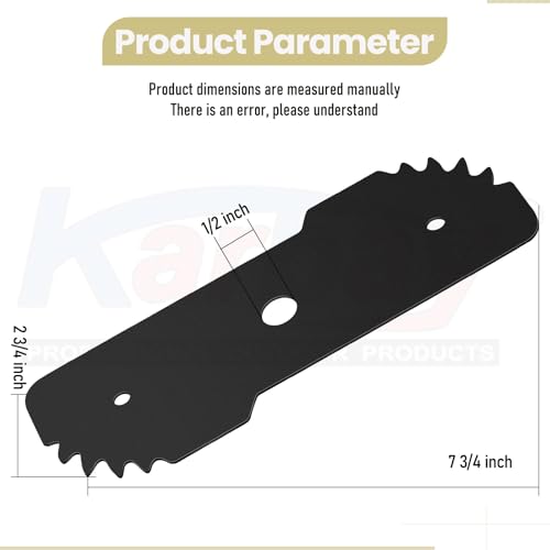 Karbay 3 Pack 7-1/2\" Edge Hog Heavy Duty Edger Replacement Blades EB-007 Compatible with Black & Decker Hog 7.5 inch Lawn Trimmer LE750 LE710 LE760.