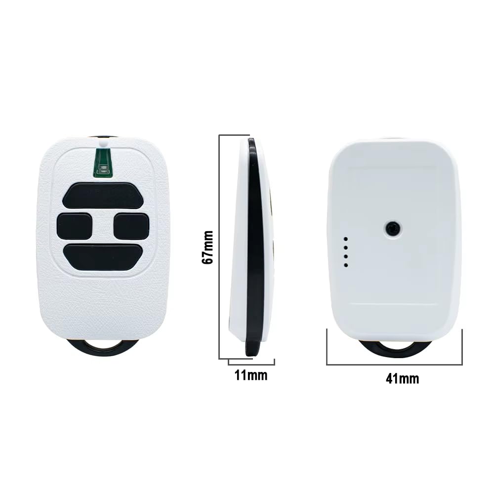 Mando a distancia compatible para puerta de garaje, 433,92 MHz, compatible con DEA GTI2/4, GT2/4, Mio TR2/4, Mio TR2N/4N, 3 unidades
