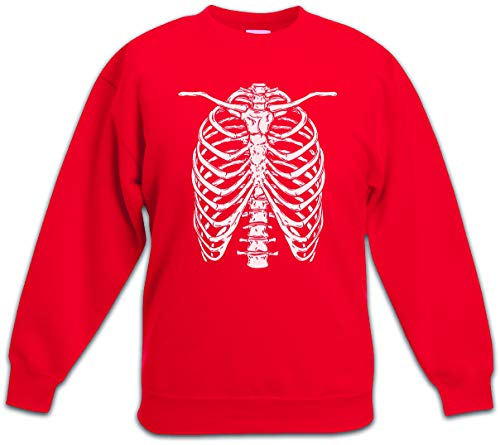 Sweat-shirt rouge Urban Backwoods motif squelette le cadeau parfait pour enfant 10 ans
