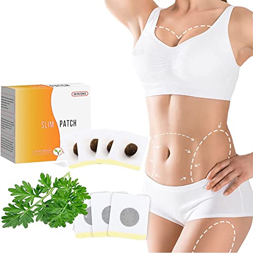 Parches Para Adelgazar Slimming Patches, 30 Piezas Parches Adelgazantes,Parche Adelgazante,Slim Patch,Parches Adelgazantes Abdomen - para Barriga de Cerveza, Cintura de Cubo,Cintura Grasa de Barriga