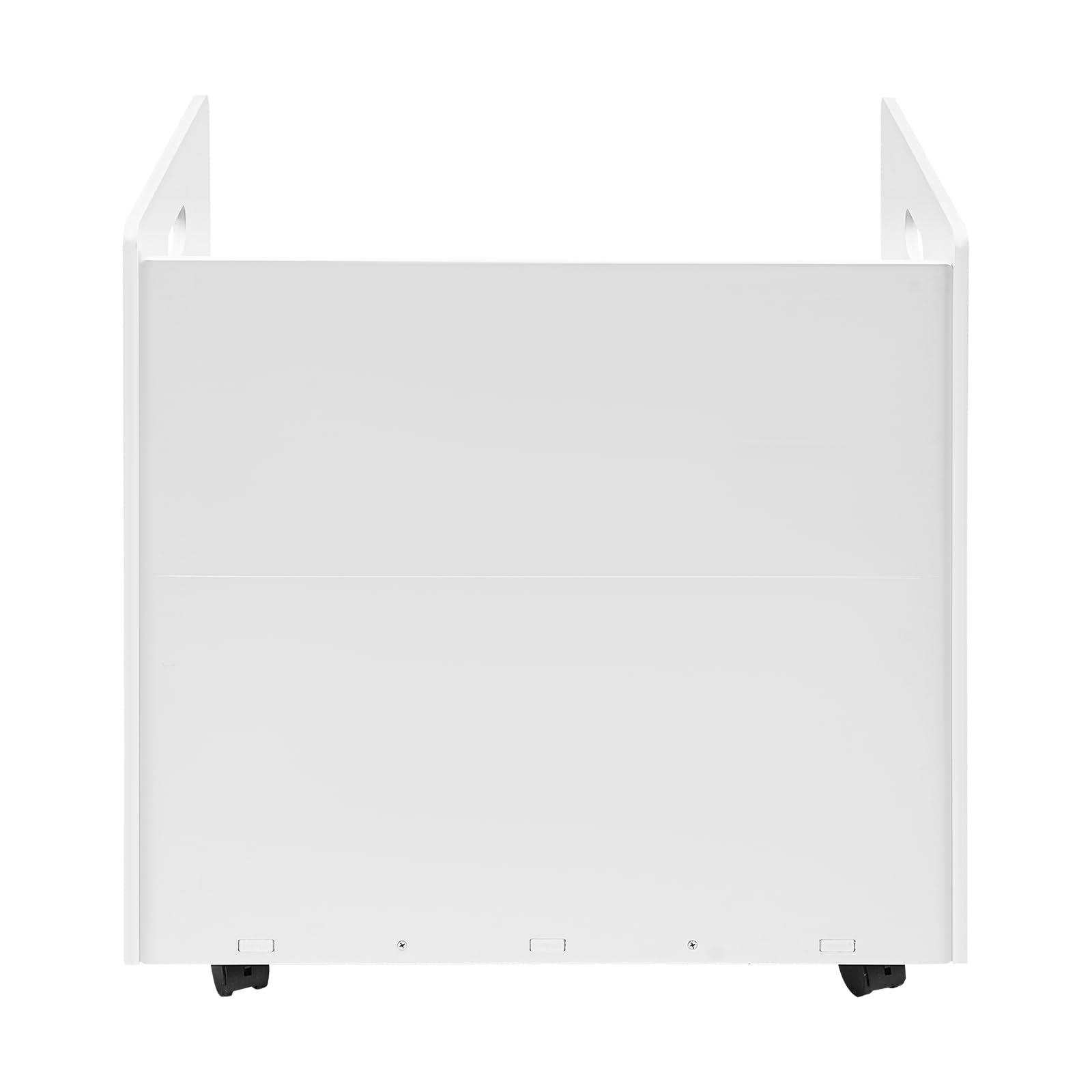 Mobiler Rollaktenständer mit Rollen – PVC Planhalter mit 30 Fächern, Aufbewahrungsregal für Baupläne & Poster, weiß