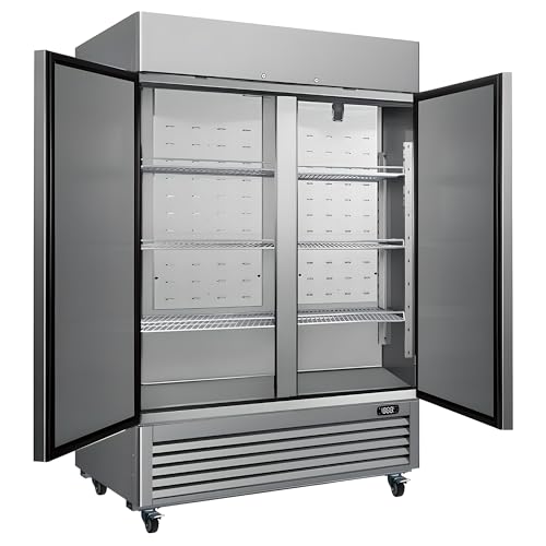 Kenmore Commercial Freezer – Upright Convertible Refrigerator, Frost Free, Congelador For Restaurant Industrial Use, Cafe, Shop, Reach-In Full-Size 49 Cu.ft Stainless Steel