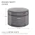 PATIOASIS Grey Round Fire Pit Cover Outoor 36 inch Dia Waterproof Patio Deck Propane Fire Bowl Cover 600D Heavy Duty All Weather Resistant