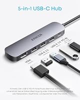 Anker 5-in-1 USB-C Hub, 4K@30Hz HDMI mit 90W Max – Ansicht 2