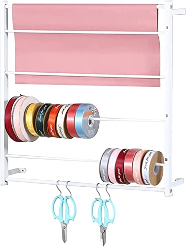 Supporto da parete in tessuto, organizer per stanza artigianale per nastro e vinile, espositore in metallo