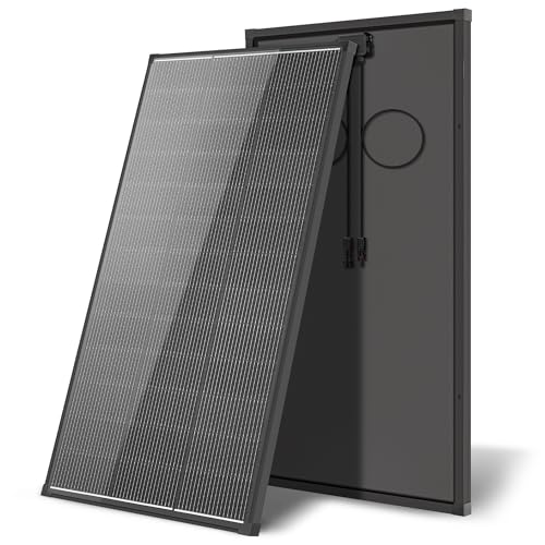 Image of AeternaSol Solar Panels,200 watt Solar Panel 12v n Type 18bb Solar Panel A+ Grade PV Module with IP68 Junction Box,25% Cell Efficiency 200w Solar Panels for Off Grid RV Boat Rooftop Camper(200W Black