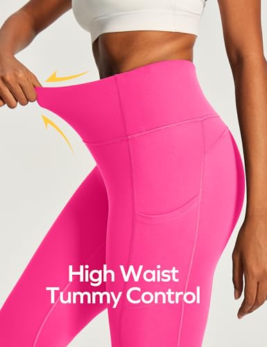 Image of Ewedoos Capri Leggings for Women High Waisted Yoga Pants with Pockets for Women Tummy Control Workout Leggings Yoga Capris