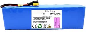 48v 100ah lithium-ionbatterij, elektrische fietsbatterij, 13-serie 3 parallel oplader, voor elektrische motorfiets ebike XT60 plug