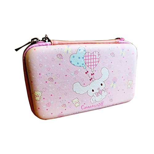Wnaldc Nuovo für 3DS XL LL Custodia da trasporto Colore Rosa, für Nintendo New3DS 3DSXL 3DSLL DSI NDSI XL Console portatile, für Cinnamoroll Edition Custodia protettiva rigida mit Tracolla