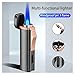 Butane Lighter, Triple-Jet Butane Torch, refillable Windproof Lighter, Suitable as a New Year's Gift and Gift for Men.(Blue)