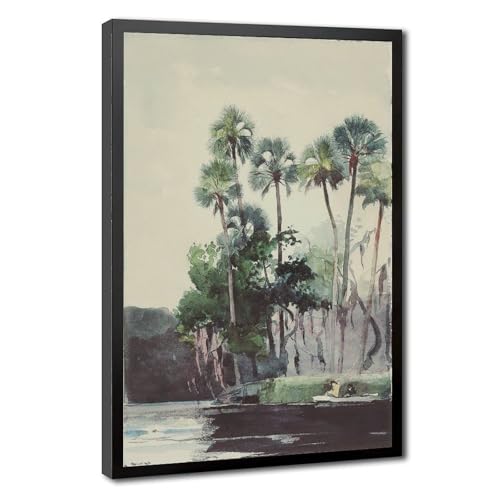 Toile Homosassa River Winslow Homer - Cadre à suspendre pour habiller un mur vide