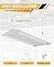 JC-LGL LED Linear High Bay Light, 4000K/5000K High Bay Shop Lights Selectable Features, 210W/168W/126W/84W, 120-277V, 0-10V Dimmable for Warehouse Workshops, UL Complied, 4 Pack