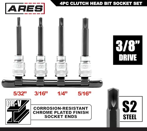 Ares 31040 – 4-Piece Clutch Head Bit Socket Set thumb #1