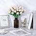 SITUMEIZI 15pcs Tulips Fake Artificial Flowers Real Touch 14