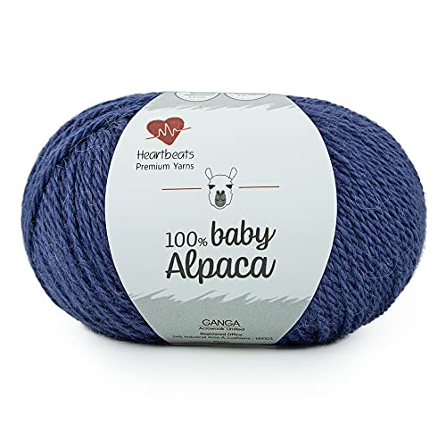 Image of Baby Alpaca, is Pure 100% Baby Alpaca Fibre. Oekotex Class 1 Certified. Pack of 2 Balls - 50gm Each Shade no - BAC07
