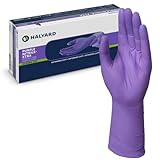 Halyard Health 50602-bx Nitrile-Xtra Powder-Free Exam Gloves, M, Shape, Medium, Purple (Pack of 50)
