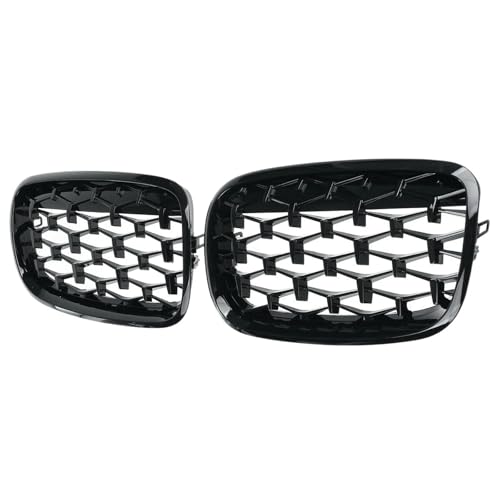 Calandre grilles avant pour BMW X5 X6 E70 E71 look diamant noir et chrome