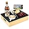 TUT Couchbar Snackbox mit 360Grad Handyhalter, Bambus Snackbox für Sofa mit Fächern, 2 Snackschale, 2 Becherhaltern, Couch Bar Sofatablett für Wohnzimmer, Camping, Party, Personalisierte Geschenke