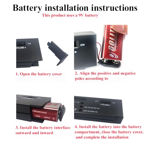 XUBX Tragbare Diamant Tester, hohe Genauigkeit, Professioneller Juwelier für Anfänger und Experten Selector, Diamantprüfer für Diamant, Saphir, Rubin, Kristall,Juwelier-Tester, 9V-batterie.