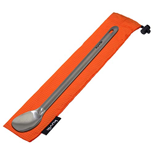 Kuvik Titanium Spoon - Ultralight And Compact For Camping And Hiking #TOP2