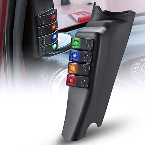 Nilight A-Pillar Switch Pod 12V Pre-Wired for Wrangler JK JKU 2011-2018
