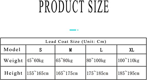Delantal de plomo 0.5-XL con protección contra radiación y diseño cómodo de falda sin mangas 6