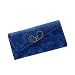 Produktbild Scrubs Lang Frauen Brieftasche OdeJoy Dame Tasche Brieftaschen Leder Geldbörse Krokodil Leder Brieftasche Mobil Geldbörse Multifunktional Brieftasche Lässig Täglich Rucksack (Dunkel Blau, 1 PC)