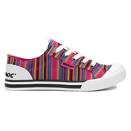 Rocket Dog Jazzin Aloe Womens Multi Stripe Canvas - Size 5 Uk - Multicolour - 3