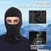 Xeoxarel Balaclava Face Mask, Summer Cooling Neck Gaiter, UV Protector Motorcycle Ski Scarf for Men/Women Black