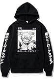 Xuminvty Dabi Academia Hoodie Sweatshirts Dabi Sweater Costume Jacket Anime Streetwear(Black, m)
