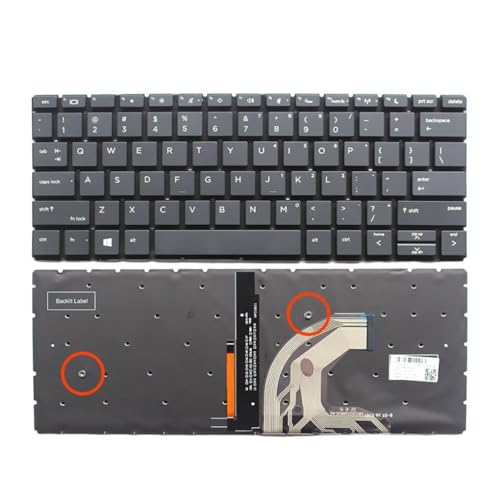 �����p�m�[�g�p�\�R���L�[�{�[�h �o�b�N���C�g�t�� HP ProBook 430 G6 435 430 G7 ZHAN 66 Pro 13 G2 US�L�[�{�[�h�p