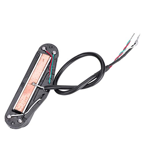 Fafeims Guitar Pickup Guitar Single Coil Pickup Neck Middle Bridge Pickup Kit Pickup with Frame Guitar Parts Guitar Accessory Musical Instrument Accessory(Black)