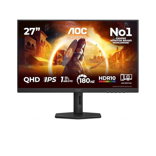 Image of AOC Xf Computer Monitor 68.6 Cm (27 inch) 2560 X 1440 Pixels Quad, W129019334 ((27) 2560 X 1440 Pixels Quad Hd Led)