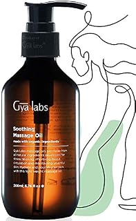 Gya Labs Soothing Sensual Massage Oil for Sore Muscles - Massage Oils Crafted with Eucalyptus, Peppermint, Cinnamon Bark, Lemongrass, Jojoba & Argan Oils - Massage Oil for Massage Therapy (200 ml)